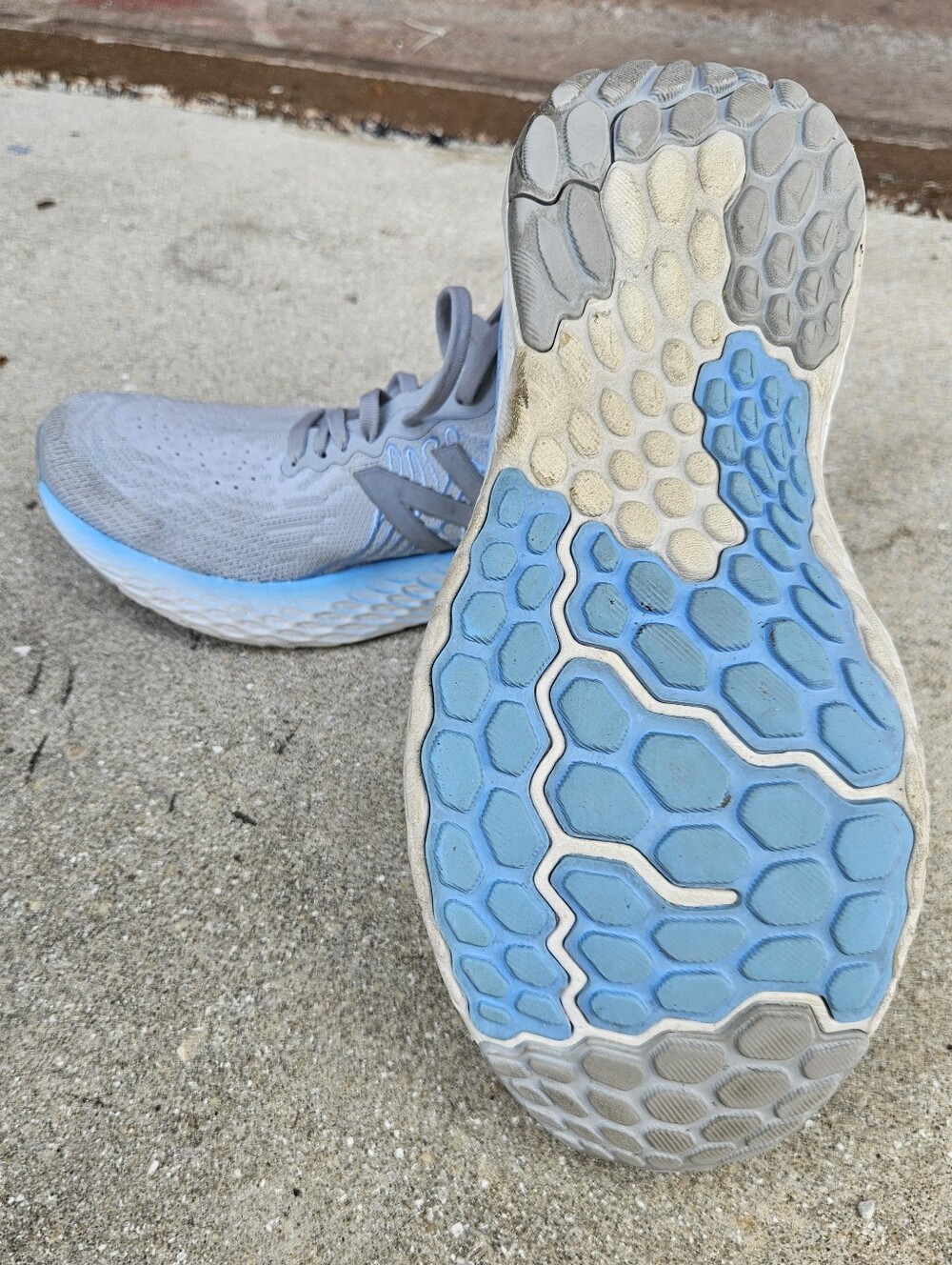 New Balance Fresh FoamX 1080 Women's Running Shoes Light Gray Blue Size 11 US - Picture 11 of 13